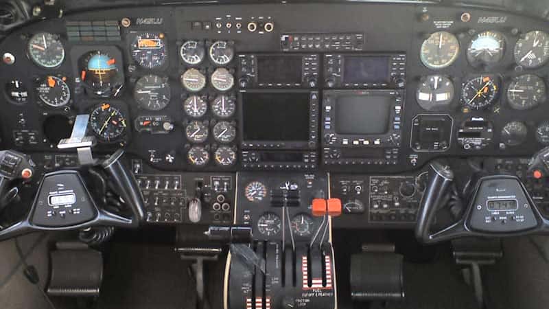 King Air 100 Cockpit