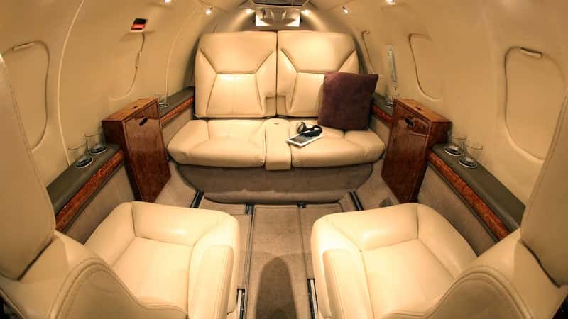 Learjet 25 Interior