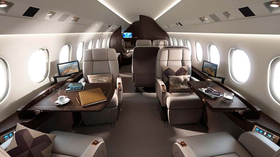 Falcon 900LX Innenraum