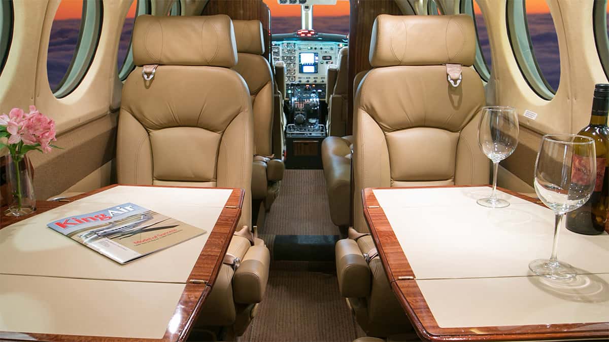 King Air B200 Interior