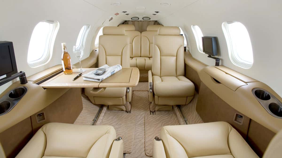 Learjet 31A Innenraum