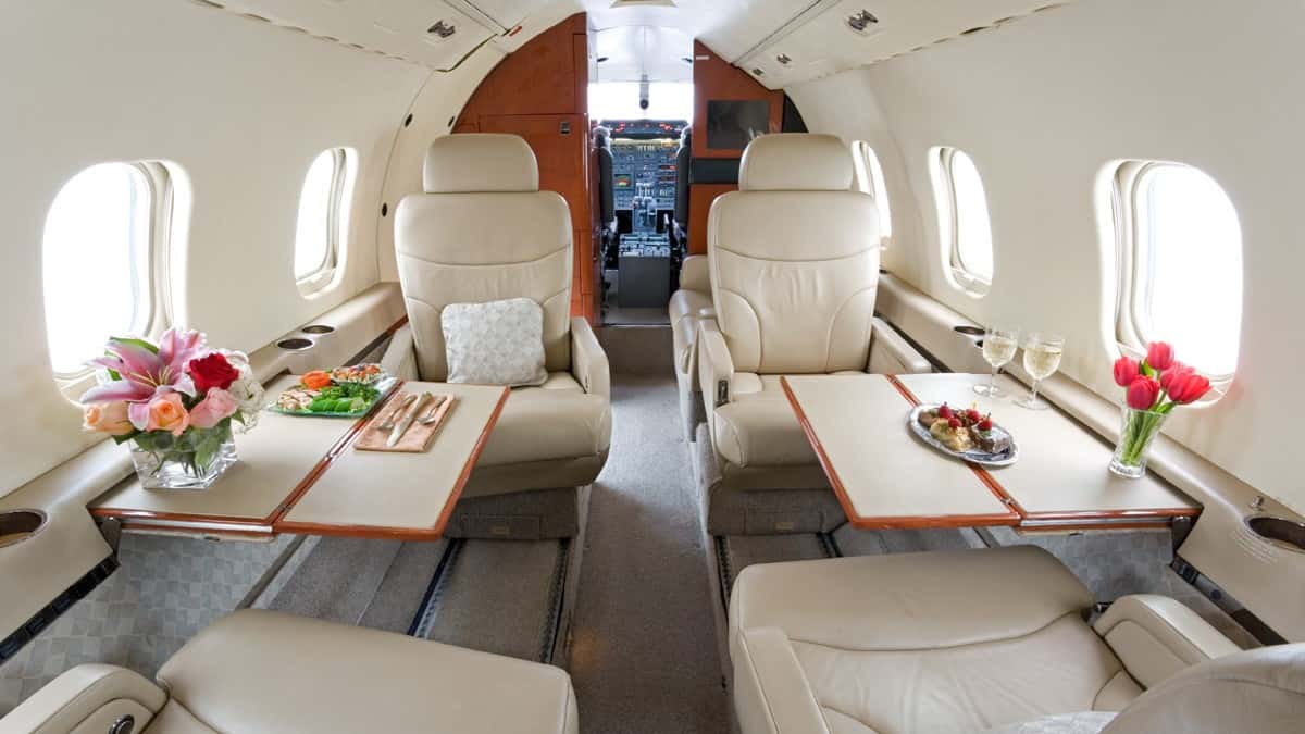Learjet 55 Interior