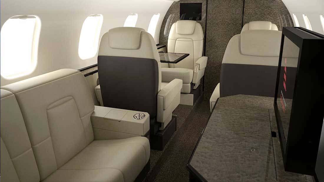 Learjet 60 Interior