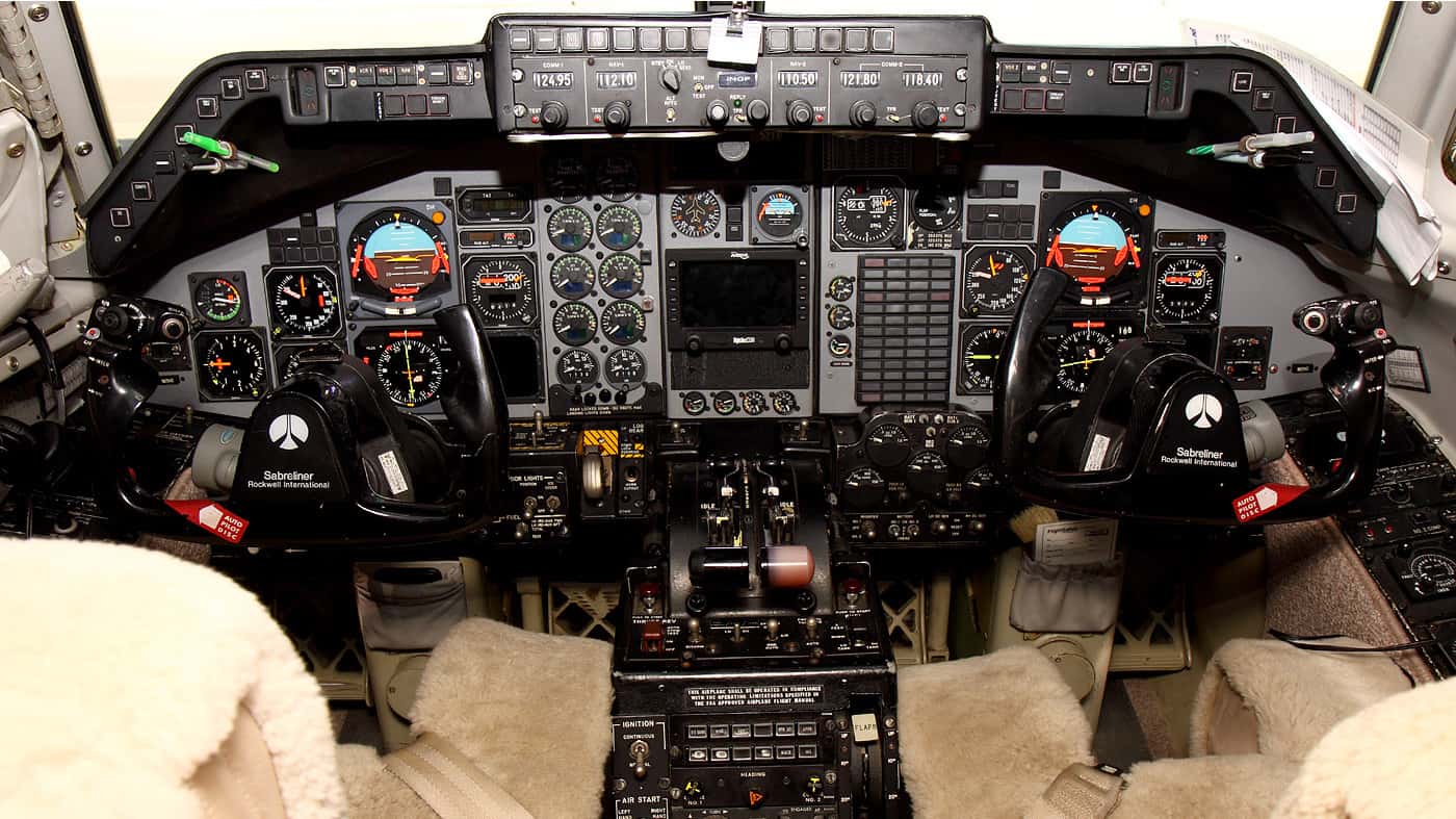 Sabreliner 65 Cockpit