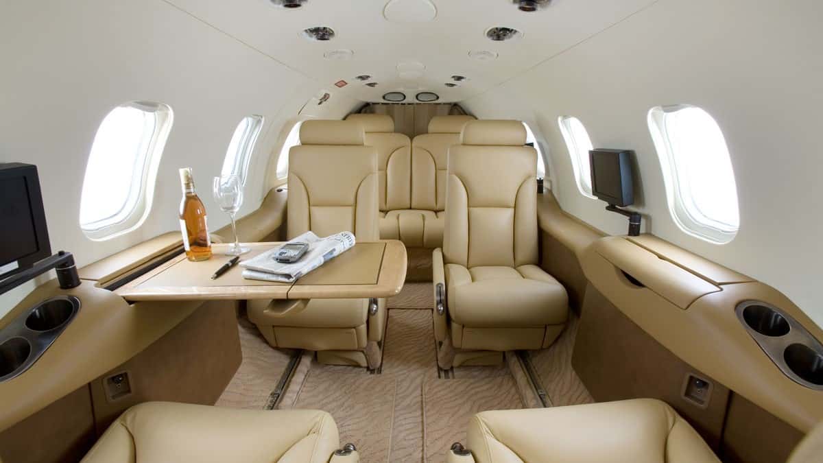 Learjet 31 Innenraum