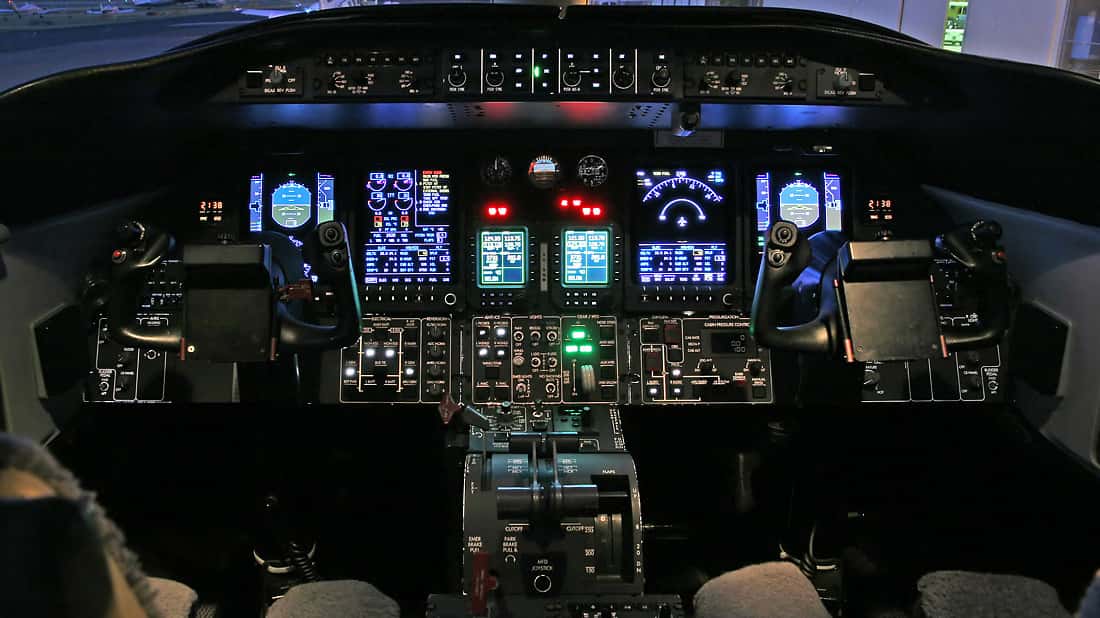 Learjet 25 Cabina de Mando