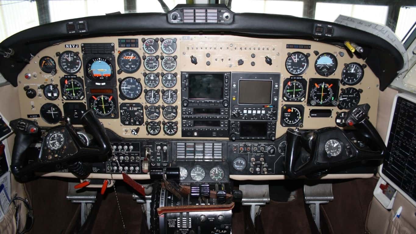 King Air F90 Cockpit