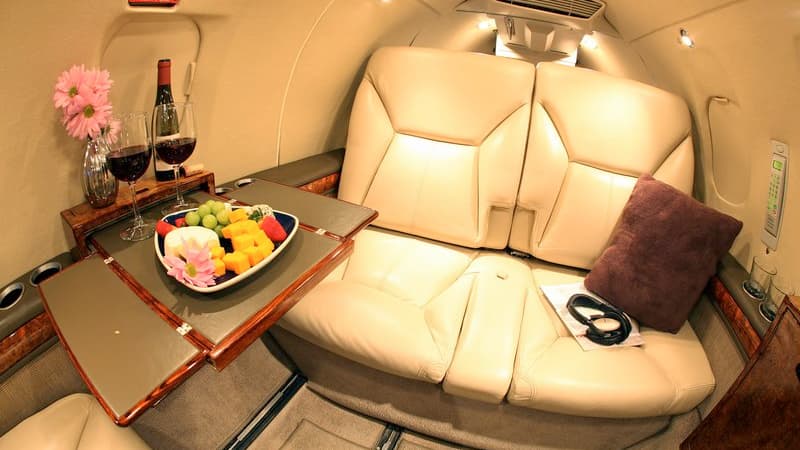 Learjet 25 Innenraum