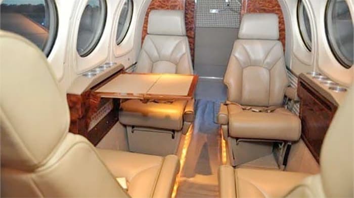 King Air 100 Interior