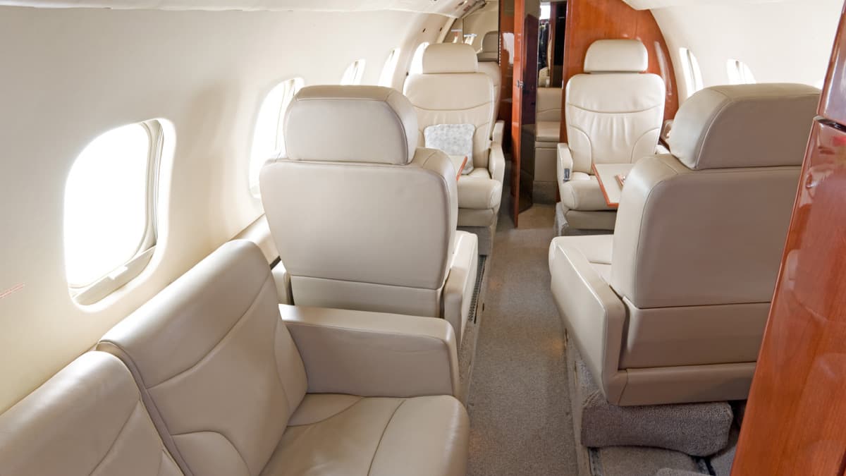 Learjet 55 Intérieur