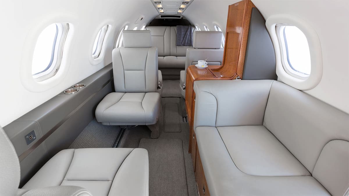 Learjet 35 Innenraum