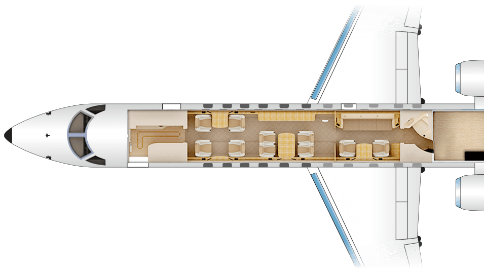 Legacy 600 floor plan