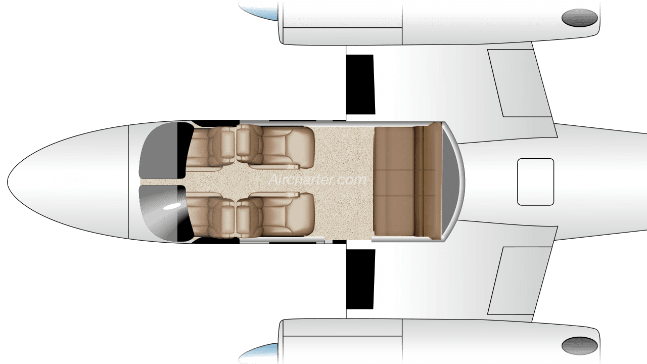 Plan de cabine du COMMANDER 500