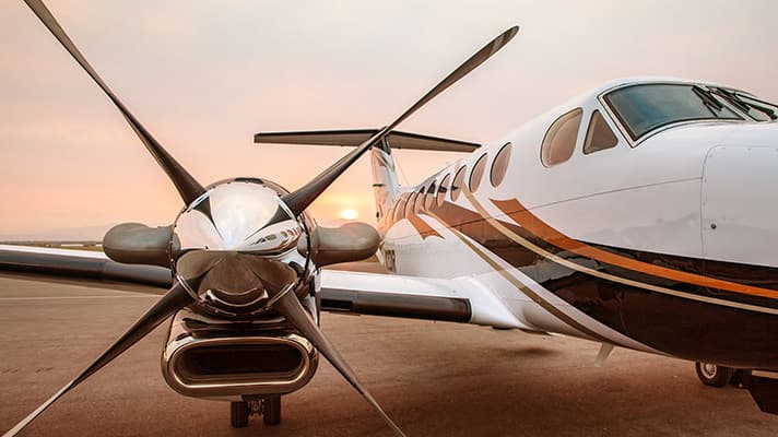 King Air 360 en vol