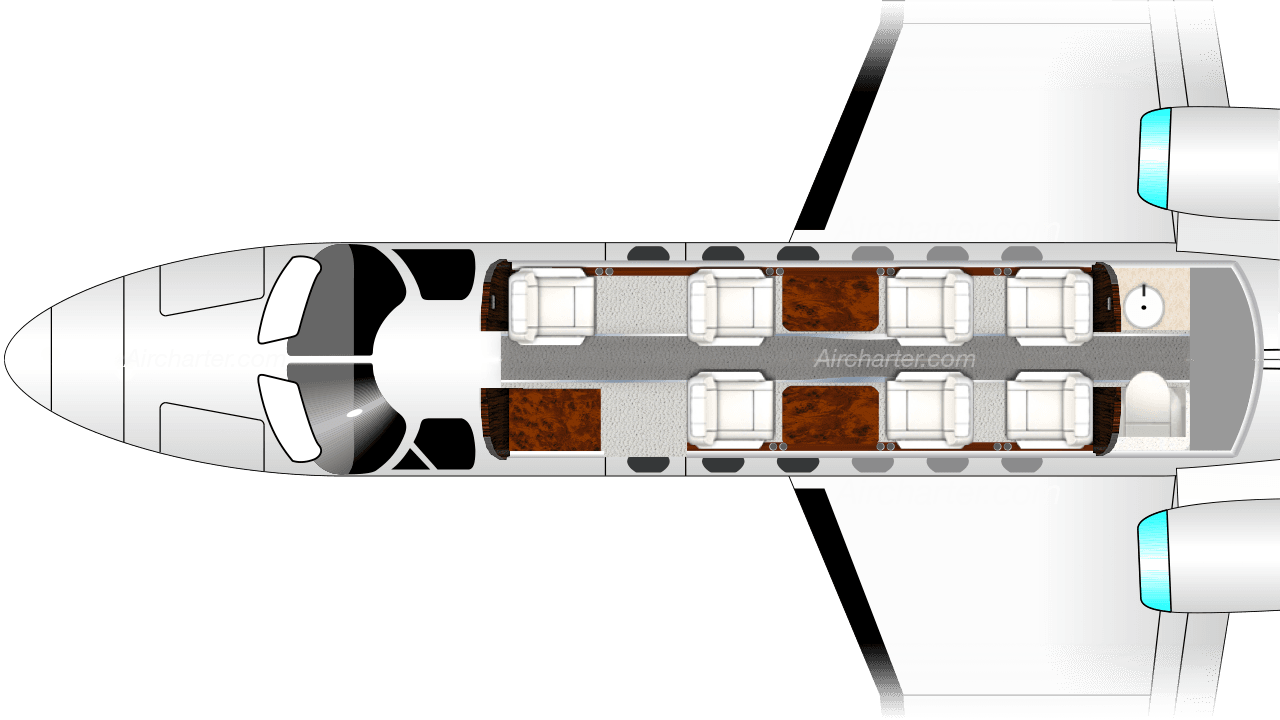 Citation II Grundriss