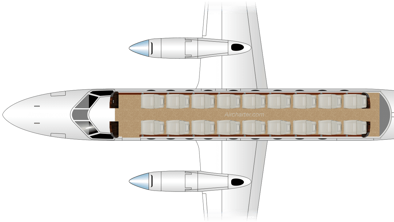 Fairchild Metro II floor plan