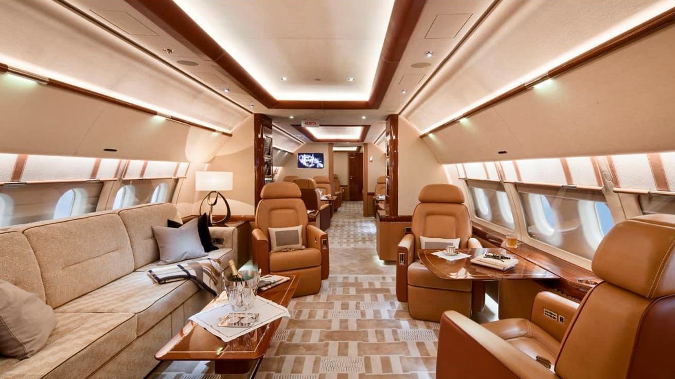 A319 Corporate Jet in flight