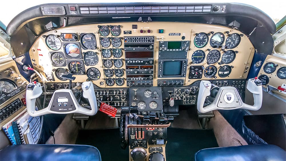 King Air C90B Cockpit