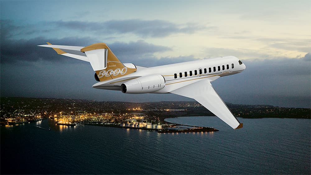 Global 8000 im Flug
