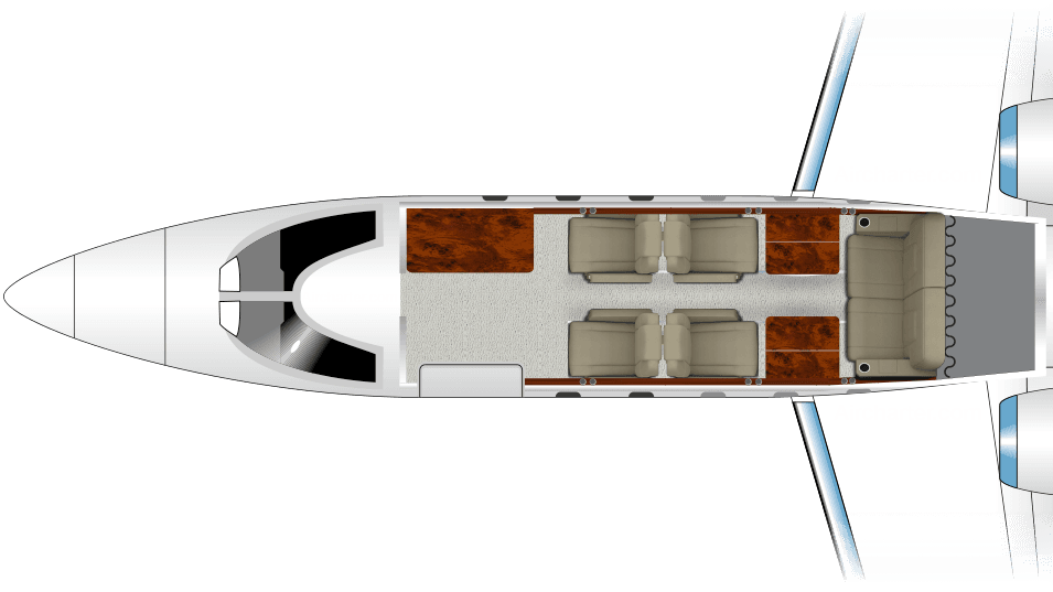 Plano de Learjet 36A