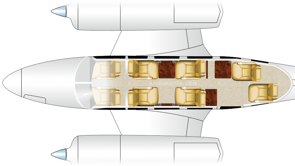 PA-31-350 Chieftain floor plan