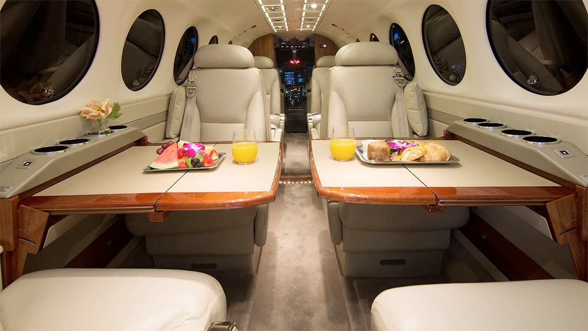 King Air 350 in flight
