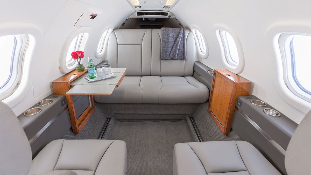 Learjet 35 Innenraum