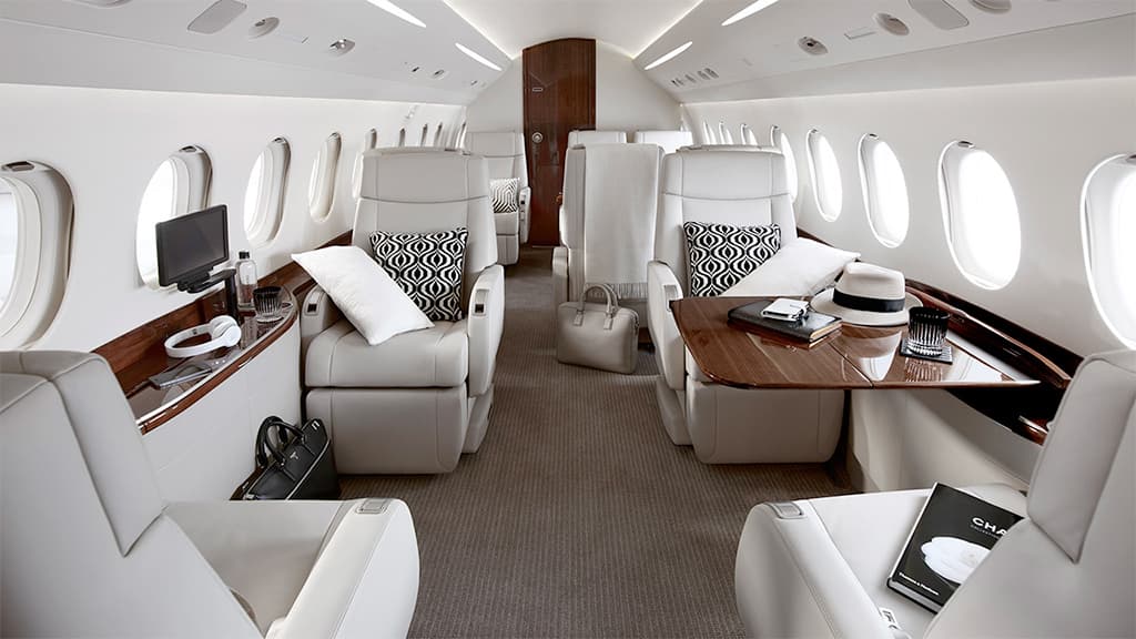 Falcon 2000 Innenraum