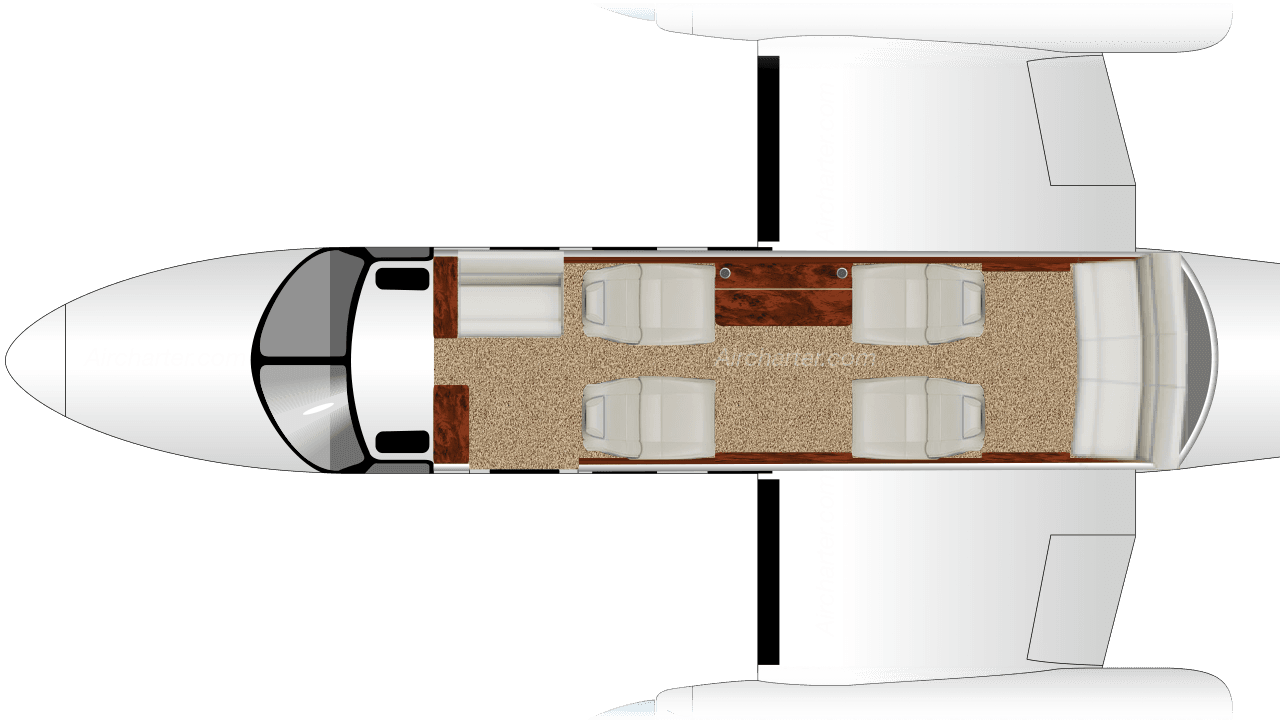 Plan de cabine du Commander 1000