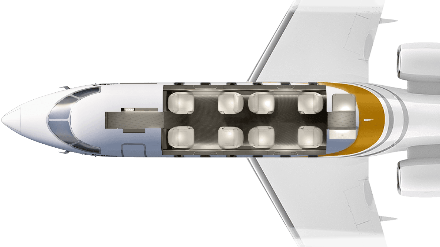 Challenger 3500 floor plan