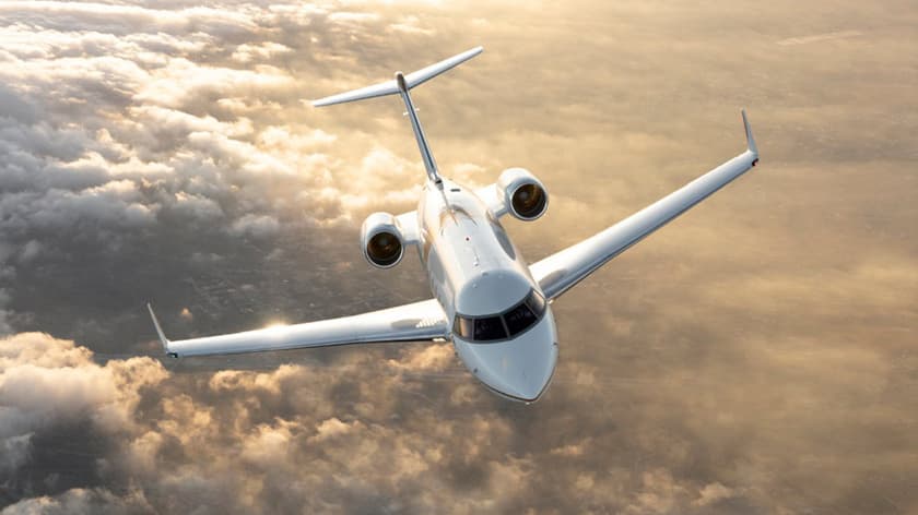 Challenger 650 en vuelo