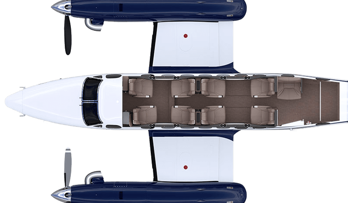 Plan de cabine du King Air 360