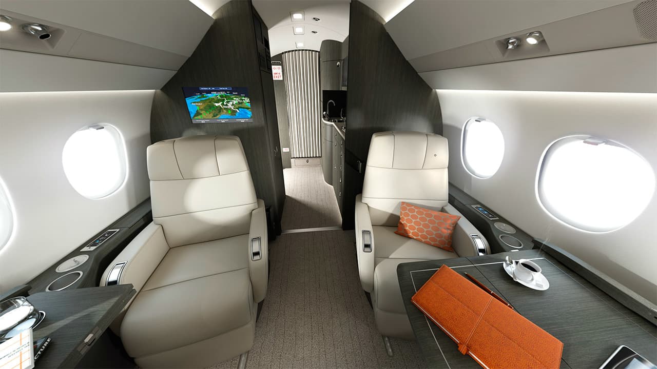 Falcon 2000LX Innenraum