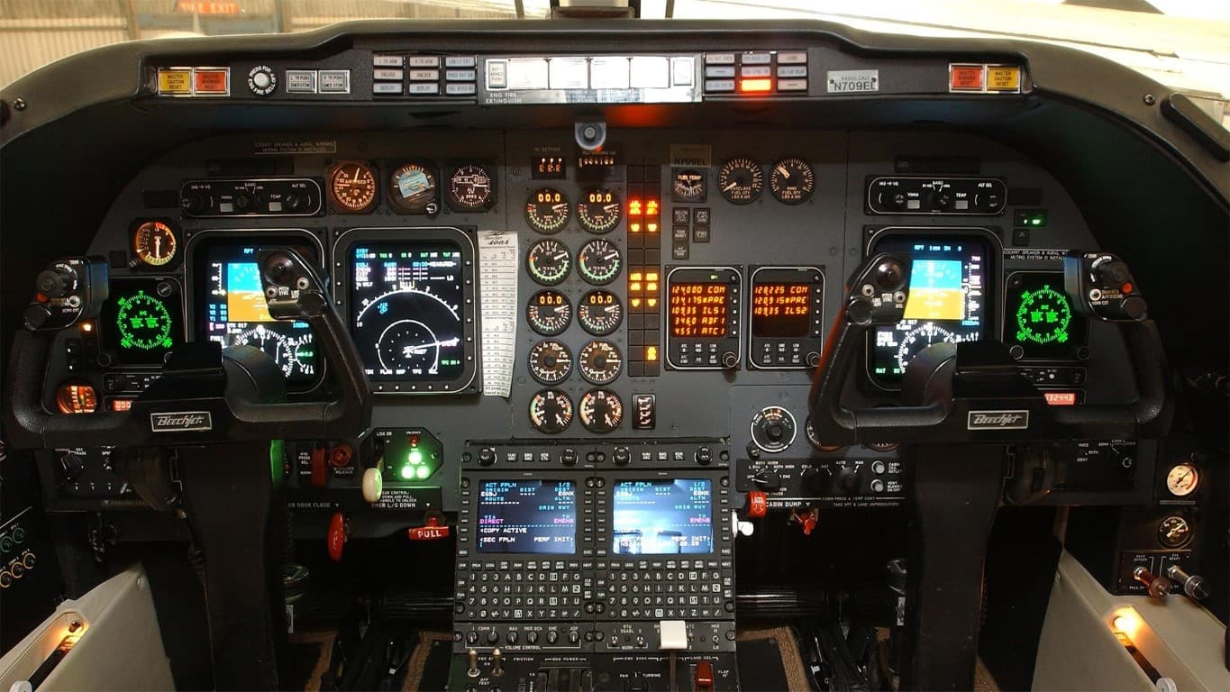 Beechjet 400 Cabina de Mando