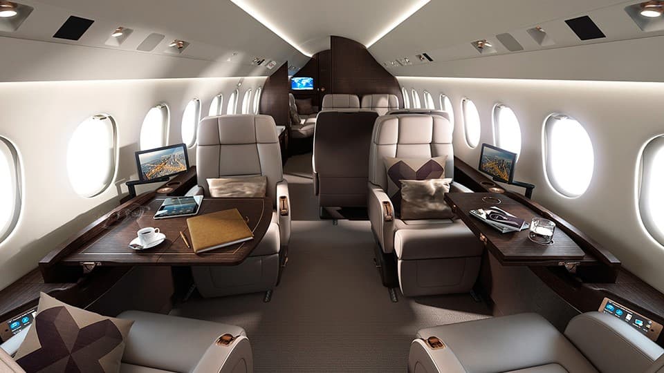 Falcon 900LX Innenraum