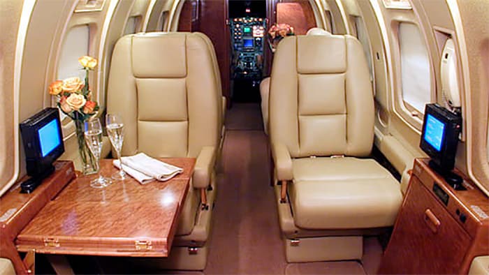 Westwind I en vuelo
