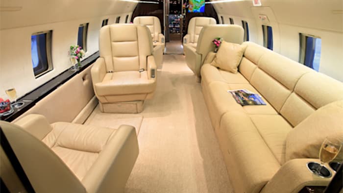 Challenger 601 3R im Flug
