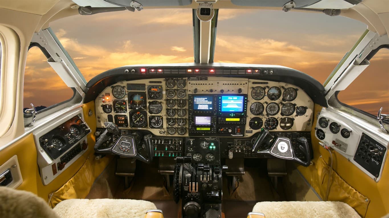 King Air 90 Cockpit