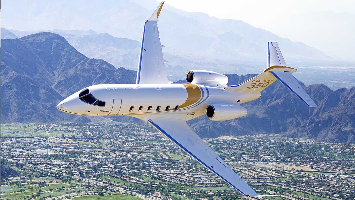 Challenger 350 im Flug