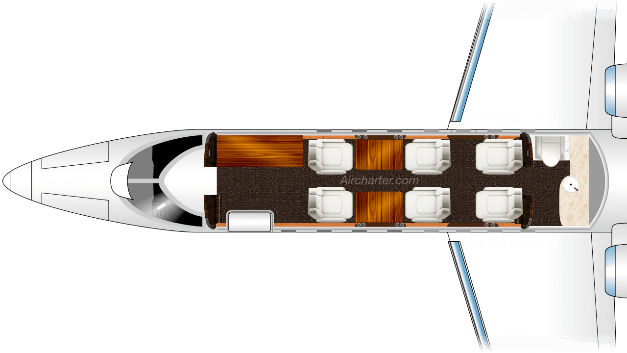 Plano de Learjet 70