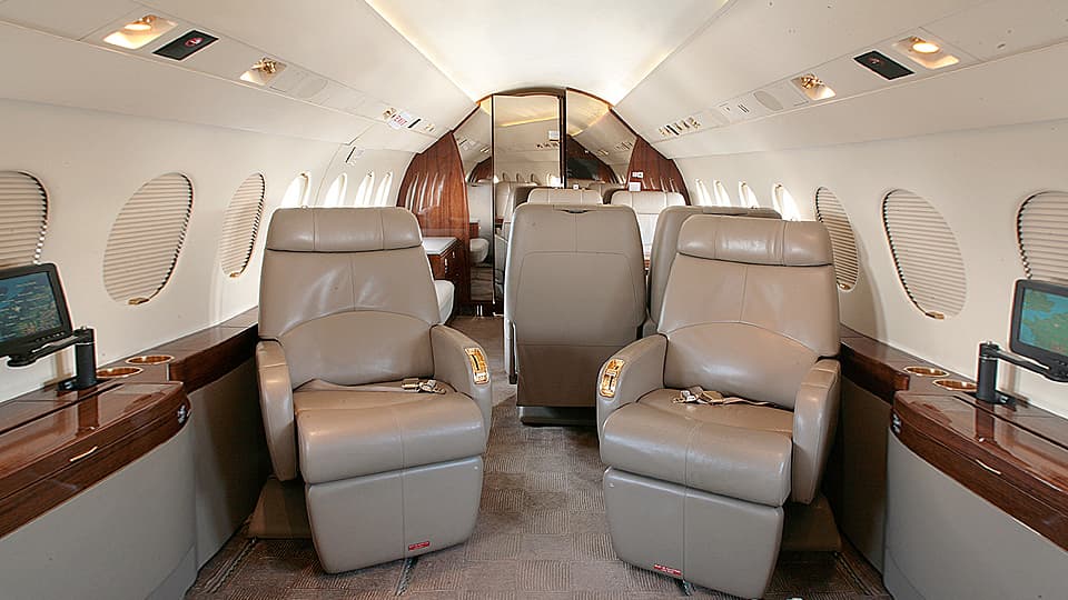 Falcon 2000EX Easy im Flug