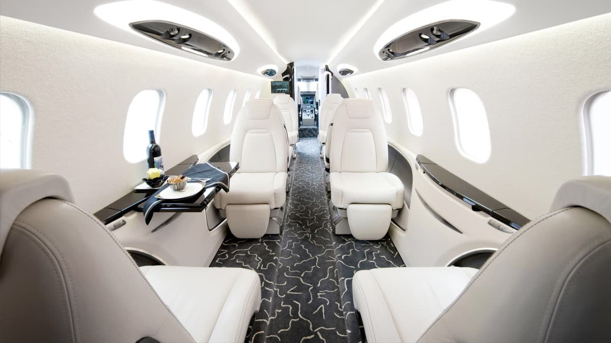 Learjet 85 en vol