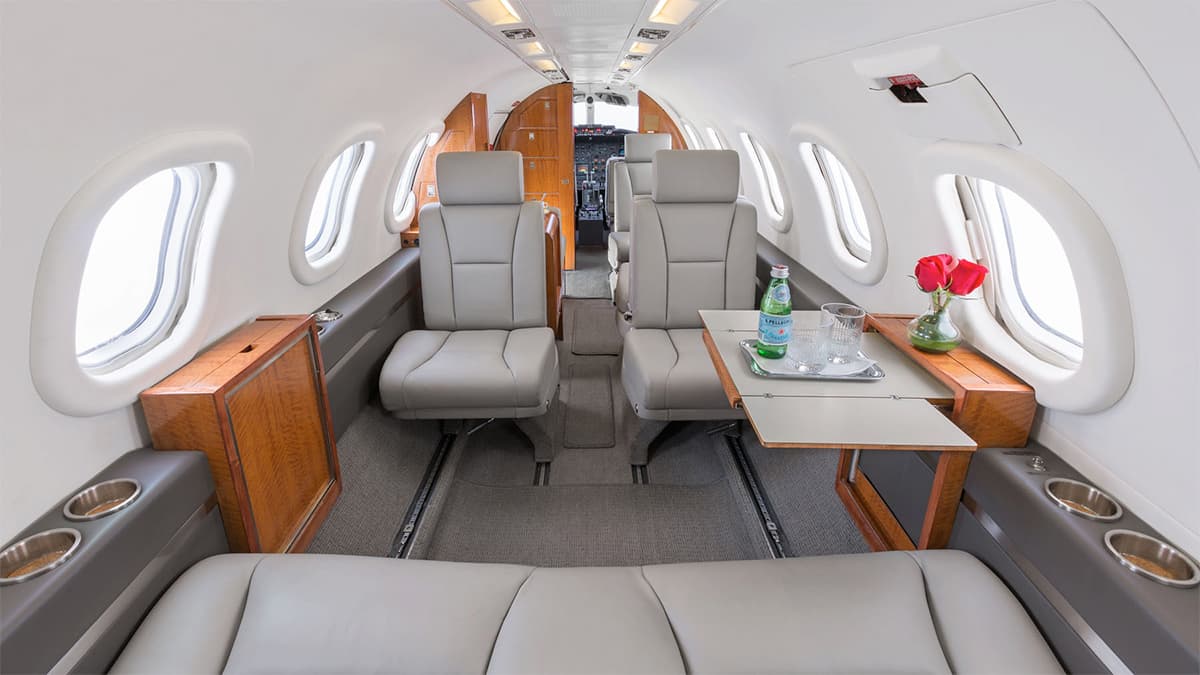 Learjet 35 im Flug