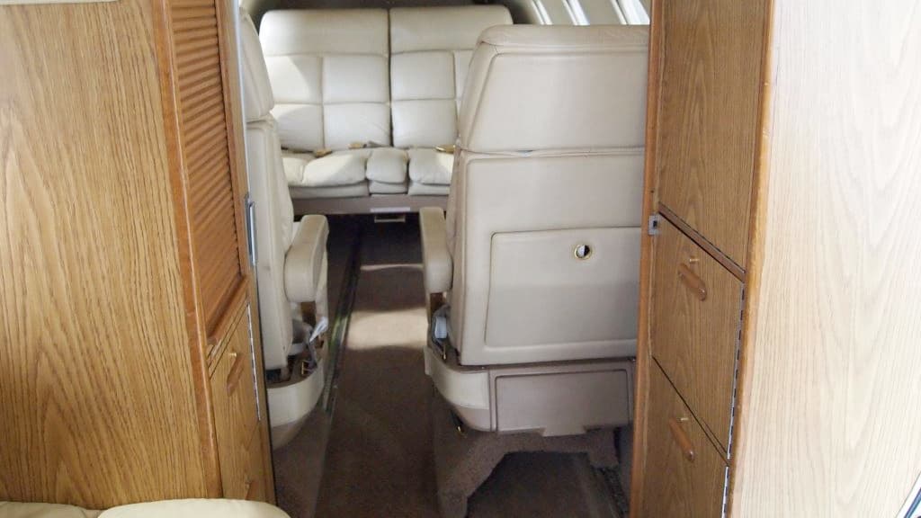 Learjet 36 en vuelo