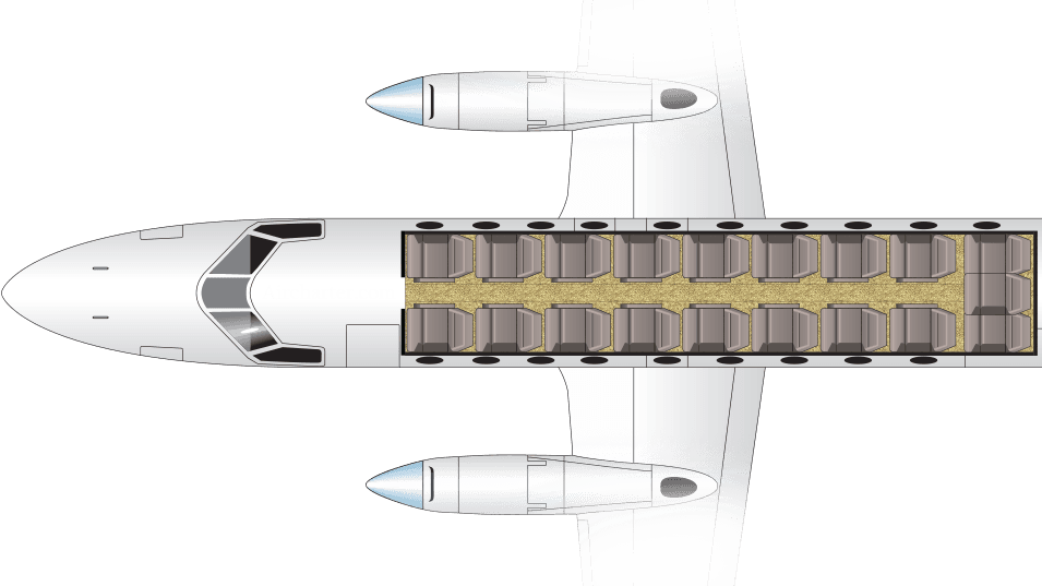 Fairchild SA227-DC floor plan