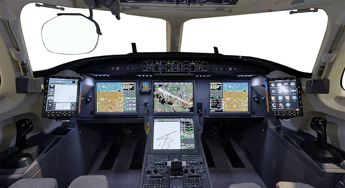 Falcon 7X Cockpit