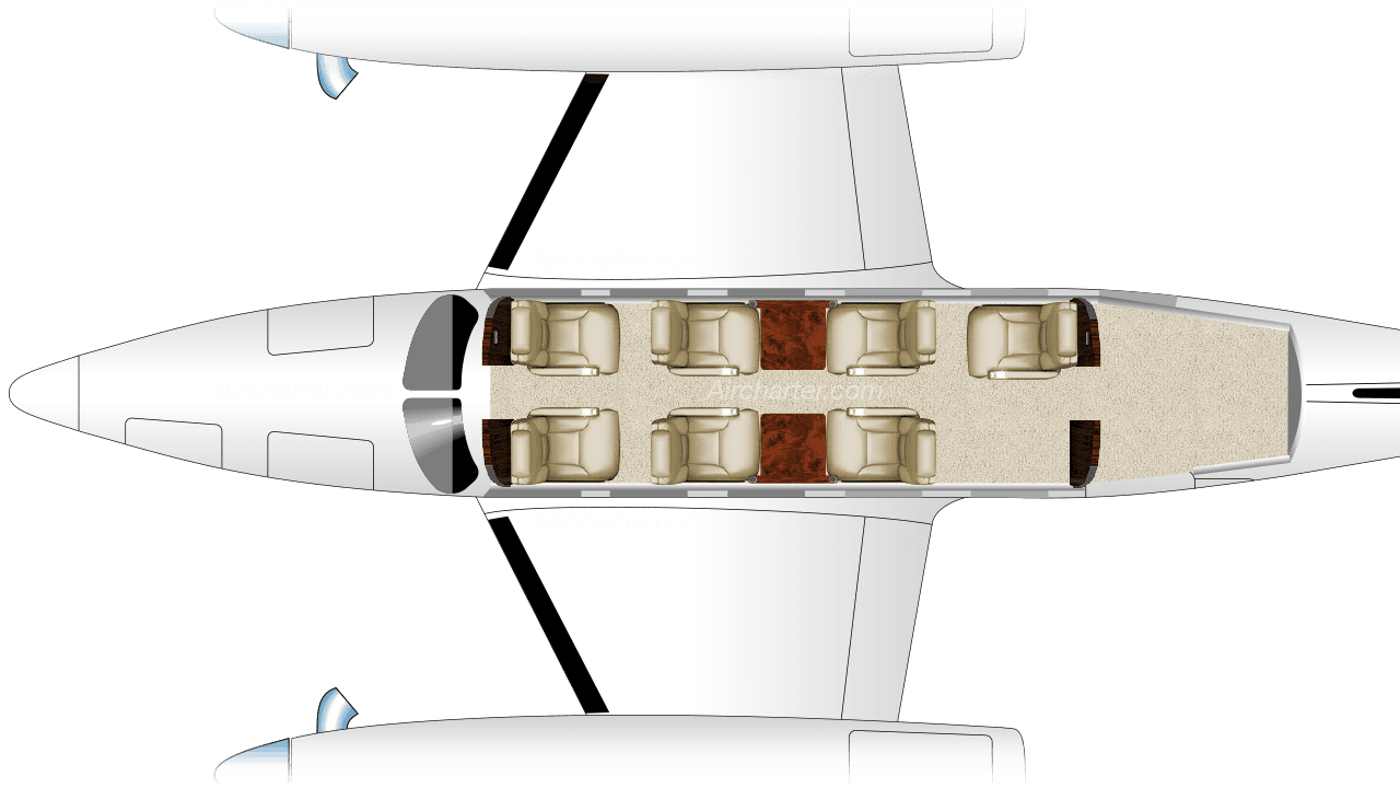 PA-42-720 Cheyenne IIIA floor plan