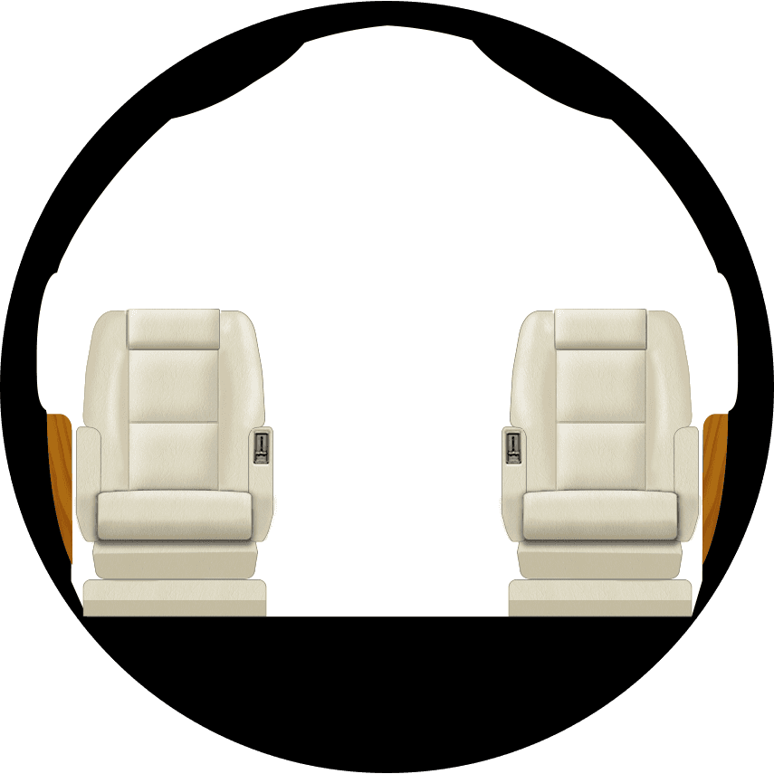 Falcon 900DX Cabin
