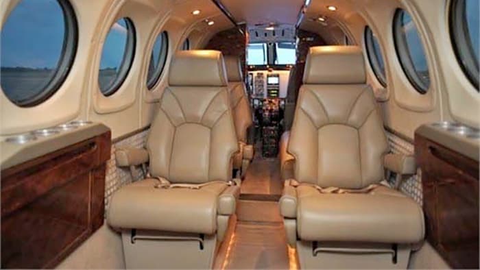 King Air 100 Interior