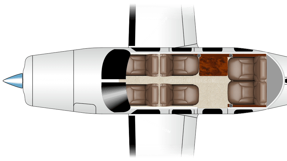 Plan de cabine du PA-46-350P Malibu Mirage